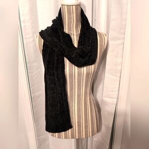 Outside Additions By Stan Herman NEW Black Knit Soft Luxurious‎ Scarf 70"